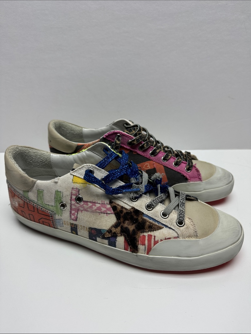 Golden Goose Multicolor Patchwork Low-Top Sneakers